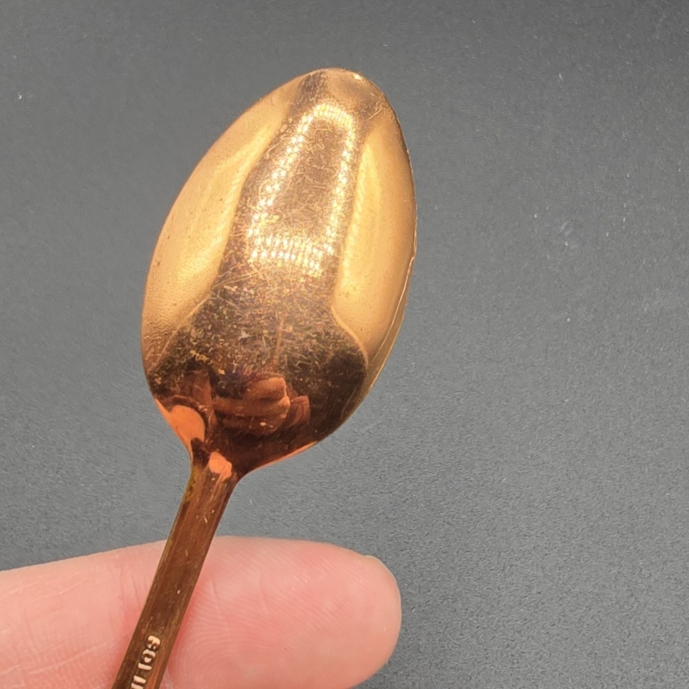 Vintage Rocky Mountain National Park Solid Copper Souvenir State Spoon Ram RARE - Picture 5 of 7
